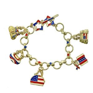 PATRIOTIC AMERICAN FLAG INDEPENDENCE DAY TOGGLE CLOSURE